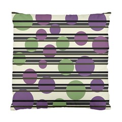 Purple and green elegant pattern Standard Cushion Case (Two Sides)