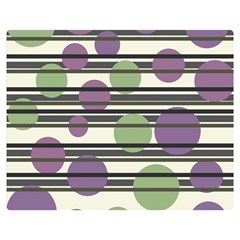 Purple And Green Elegant Pattern Double Sided Flano Blanket (medium)  by Valentinaart