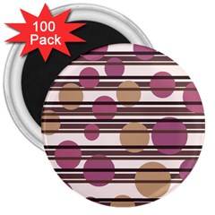 Simple Decorative Pattern 3  Magnets (100 Pack)