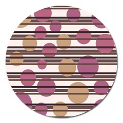 Simple Decorative Pattern Magnet 5  (round) by Valentinaart