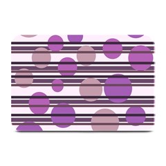 Purple Simple Pattern Plate Mats by Valentinaart