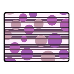 Purple Simple Pattern Fleece Blanket (small) by Valentinaart