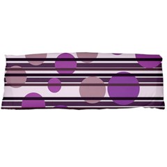 Purple Simple Pattern Body Pillow Case (dakimakura) by Valentinaart