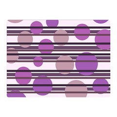 Purple Simple Pattern Double Sided Flano Blanket (mini)  by Valentinaart