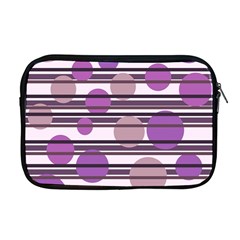 Purple Simple Pattern Apple Macbook Pro 17  Zipper Case