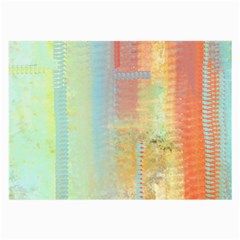 Unique Abstract In Green, Blue, Orange, Gold Large Glasses Cloth by digitaldivadesigns