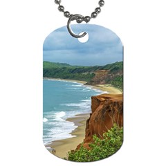 Aerial Seascape Scene Pipa Brazil Dog Tag (two Sides)