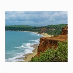 Aerial Seascape Scene Pipa Brazil Small Glasses Cloth by dflcprints