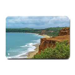 Aerial Seascape Scene Pipa Brazil Small Doormat  by dflcprints