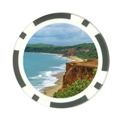 Aerial Seascape Scene Pipa Brazil Poker Chip Card Guards by dflcprints