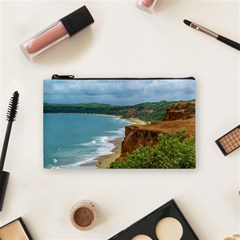 Aerial Seascape Scene Pipa Brazil Cosmetic Bag (small)  by dflcprints