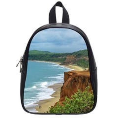 Aerial Seascape Scene Pipa Brazil School Bags (small)  by dflcprints