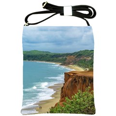 Aerial Seascape Scene Pipa Brazil Shoulder Sling Bags by dflcprints