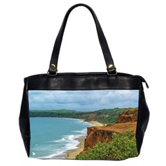 Aerial Seascape Scene Pipa Brazil Office Handbags (2 Sides)  by dflcprints