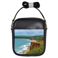 Aerial Seascape Scene Pipa Brazil Girls Sling Bags by dflcprints