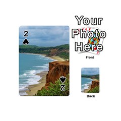 Aerial Seascape Scene Pipa Brazil Playing Cards 54 (mini)  by dflcprints