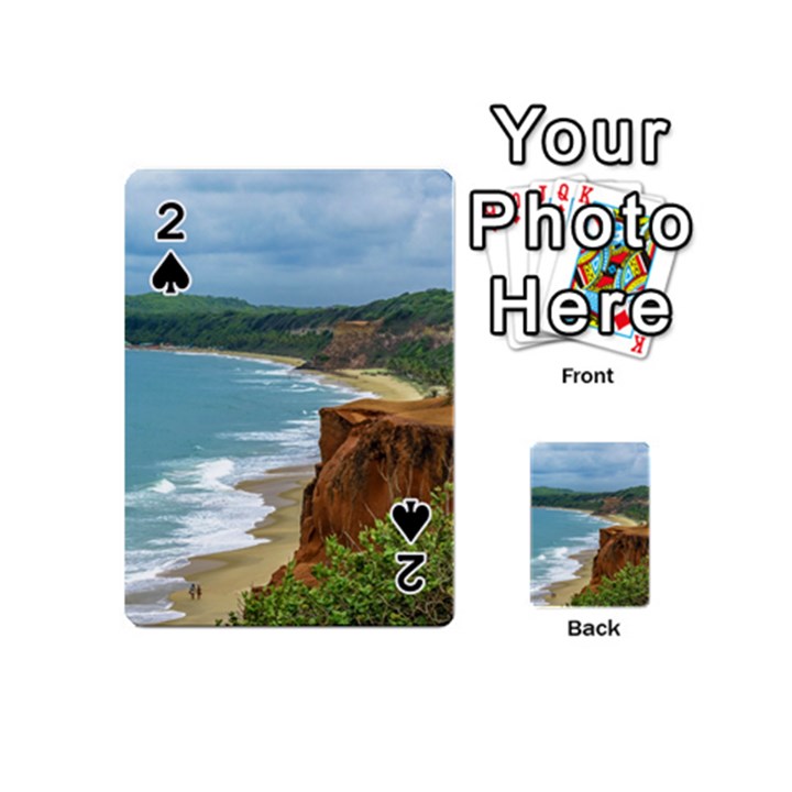 Aerial Seascape Scene Pipa Brazil Playing Cards 54 (Mini) 