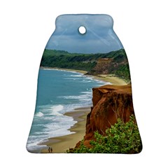 Aerial Seascape Scene Pipa Brazil Bell Ornament (2 Sides) by dflcprints