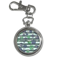 Green simple pattern Key Chain Watches