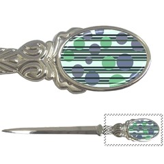 Green Simple Pattern Letter Openers by Valentinaart