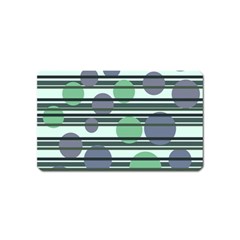 Green Simple Pattern Magnet (name Card) by Valentinaart