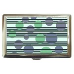 Green simple pattern Cigarette Money Cases Front