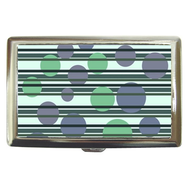 Green simple pattern Cigarette Money Cases