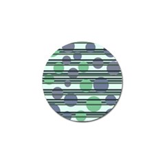 Green Simple Pattern Golf Ball Marker by Valentinaart