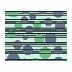 Green simple pattern Small Glasses Cloth