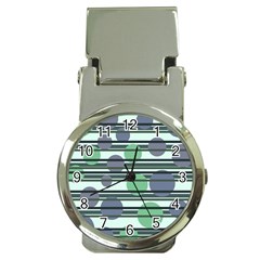 Green simple pattern Money Clip Watches