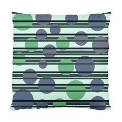 Green Simple Pattern Standard Cushion Case (one Side) by Valentinaart