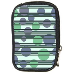 Green Simple Pattern Compact Camera Cases by Valentinaart