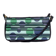 Green Simple Pattern Shoulder Clutch Bags by Valentinaart