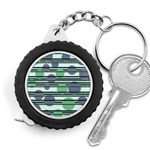 Green simple pattern Measuring Tapes Front