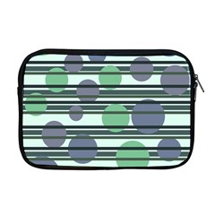 Green Simple Pattern Apple Macbook Pro 17  Zipper Case