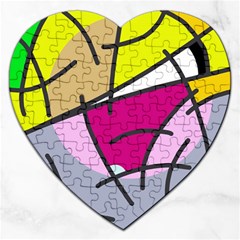 Fair Skater  Jigsaw Puzzle (heart) by Valentinaart