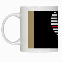 Abstract Art White Mugs by Valentinaart