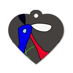 Donkey Dog Tag Heart (Two Sides)