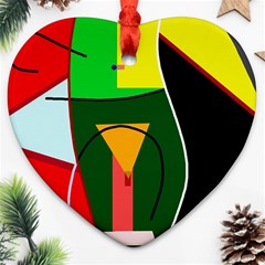 Abstract Lady Ornament (heart) 