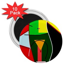 Abstract Lady 2 25  Magnets (10 Pack) 