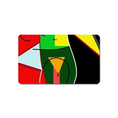 Abstract Lady Magnet (name Card)