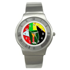 Abstract Lady Stainless Steel Watch