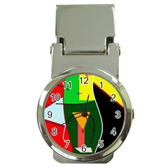 Abstract Lady Money Clip Watches