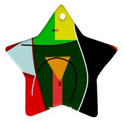 Abstract Lady Star Ornament (two Sides) 