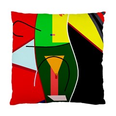 Abstract Lady Standard Cushion Case (two Sides)