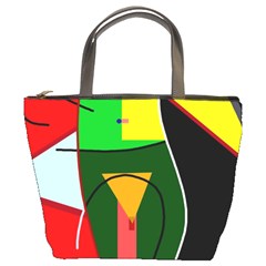 Abstract Lady Bucket Bags by Valentinaart