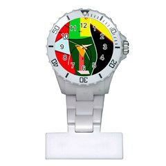 Abstract Lady Plastic Nurses Watch