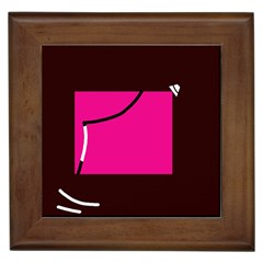 Pink Square  Framed Tiles