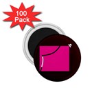 Pink square  1.75  Magnets (100 pack)  Front