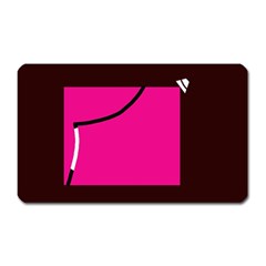 Pink Square  Magnet (rectangular)